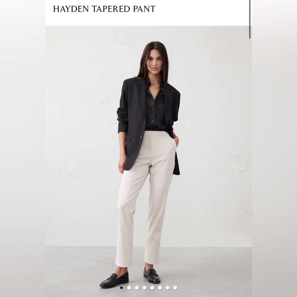 Banana Republic Hayden Tapered Pant in Light Grey